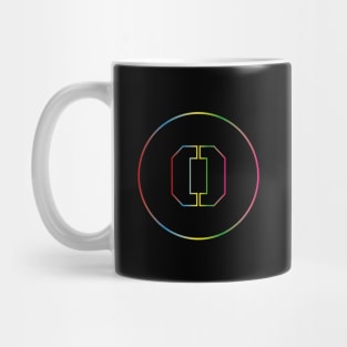 letter O colorful design Mug